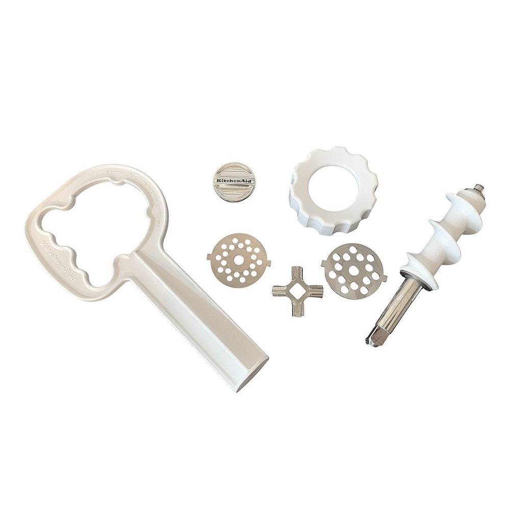 KitchenAid Food‎ Grinder Attachment Parts Model FGA Replacement Set White Silver